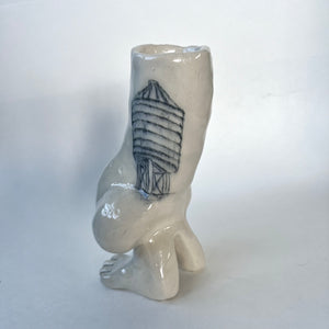 New York Water Tower Nose Vase
